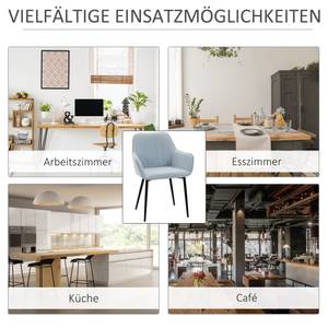 Esszimmer-Stuhl 2er Set 835-290 Blau