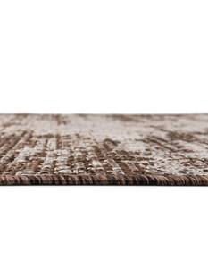 Tapis d'extérieur Tulum Modern Marron - Matière plastique - Textile - 122 x 122 cm