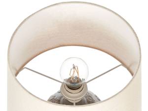 Tischlampen FERREY Beige - Grau - Weiß - Keramik - 30 x 46 x 30 cm