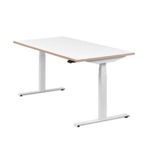 Elektrischer Tisch Easydesk Multiplex Weiß - Breite: 160 cm - Weiß