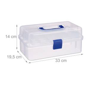 10 x Transparente Plastikbox blau Blau - Durchscheinend