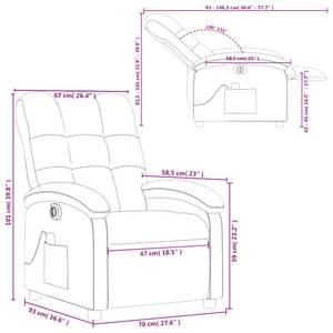 elektrischer Massagesessel 3032264-3 Creme