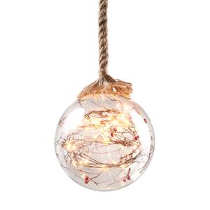 Deko-Kugel am Seil Weihnachtsbeleuchtung Glas - 15 x 95 x 15 cm