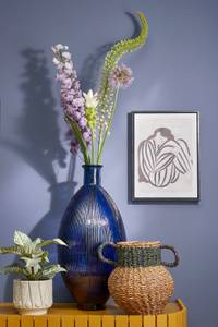 Vase bouteille Firenza Bleu nuit