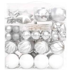 Weihnachtskugel-Set (70-teilig) 3028561 Silber - Weiß