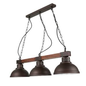 Lampe à suspension HAKON Marron - Bois - Profondeur : 72 cm