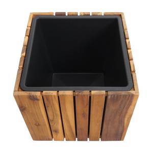 Pflanzkasten L24-E Schwarz - Braun - Holzart/Dekor - Holz teilmassiv - 32 x 32 x 32 cm