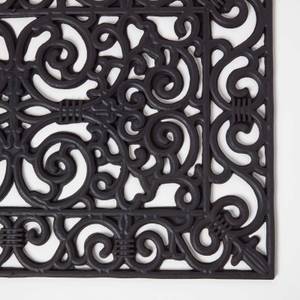 Viktorianische gemusterte Fußmatte Schwarz - Textil - 45 x 1 x 70 cm