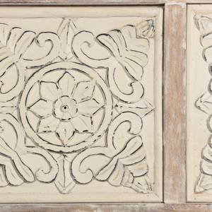 Mala - Coffre de rangement en manguier Blanc - Bois massif - 40 x 50 x 100 cm