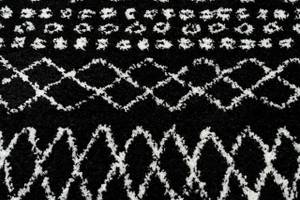 Teppich Berber Ethnic G3802 Schwarz Schwarz - Kunststoff - Textil - 140 x 3 x 190 cm