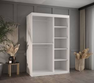 SCHWEBETÜRENSCHRANK PLECIONKA Breite: 120 cm - Silber