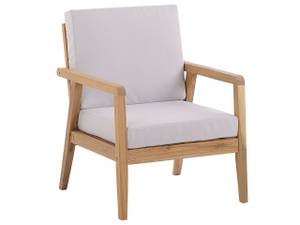 Lounge Set PALLANO 4-tlg Grau - Eiche Hell - Taupe