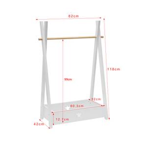 Kinderkleiderbügel Ginestra Weiß - Holzwerkstoff - 42 x 118 x 42 cm