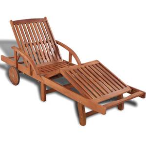 Chaise longue 42592 Marron - Bois massif - Bois/Imitation - 68 x 83 x 200 cm