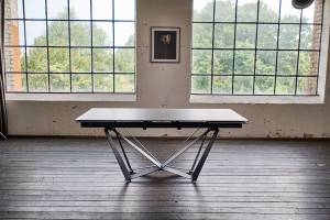 ISTAR Table de salle à manger Gris - Céramique - 180 x 76 x 90 cm