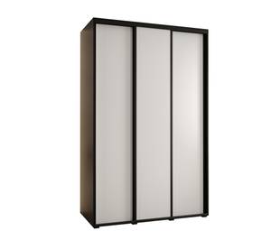 ARMOIRE À PORTES COULISSANTES DAVOS 1 Noir - Blanc - Largeur : 150 cm