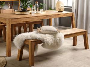 Banc LIVORNO Marron - Bois massif - 169 x 46 x 45 cm