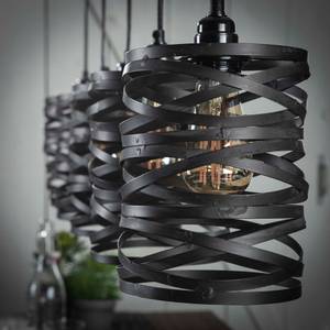 Pendelleuchte Spiral 5L Grau - Metall - 16 x 150 x 117 cm