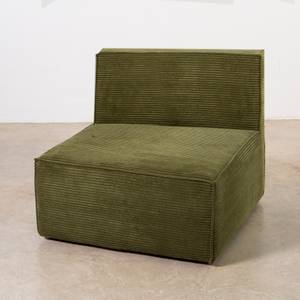 Sofa Chaiselongue HARPER Grün - Massivholz - 100 x 65 x 280 cm