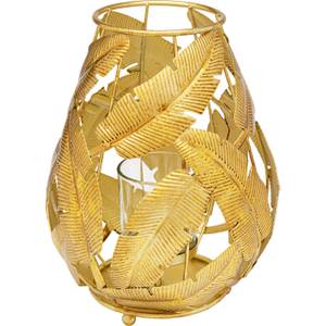 Windlicht Molla I Gold - Metall - 20 x 26 x 20 cm