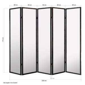 Paravent 5-teilig 76 Breite: 220 cm