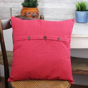 Kissen Indi Rot - Naturfaser - Textil - 50 x 10 x 50 cm