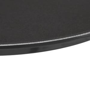 Lot de 2 plateaux de service ronds Noir - Matière plastique - 40 x 2 x 40 cm