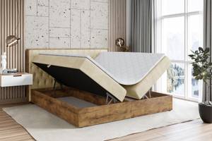 Boxspringbett LOLLI5 Beige - Breite: 200 cm - H4