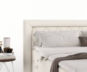 Boxspringbett Avani mit Latex-Topper Creme - Breite: 160 cm