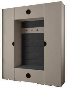 Garderobe Inova 4 Z13 Schwarz - Grau - Schwarz