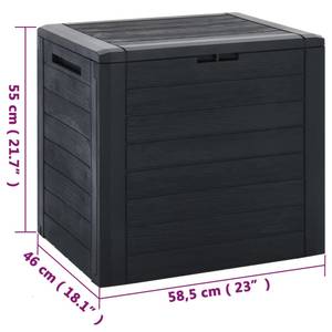 Coffre de rangement 3002310 Anthracite - 59 x 46 cm