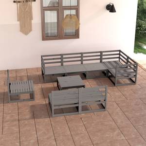 Salon de jardin (lot de 9) 3009798-1 Gris