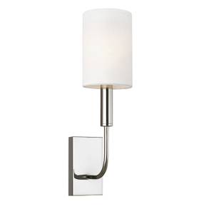 Wandlampe URAVA Graumetallic - Silber - Weiß - 10 x 14 cm