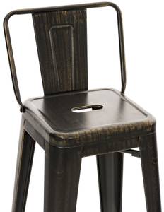 Tabouret de bar Mason Lot de 2 Noir brillant