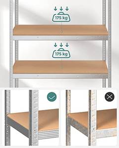 Standregal Silber - Metall