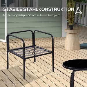 Gartenmöbel-Set 84G-275V00KK Grün - Metall - 58 x 66 x 116 cm