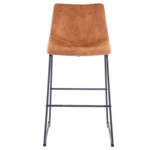 Tabouret de bar D70 (lot de 2) Marron - Textile - 51 x 100 x 54 cm