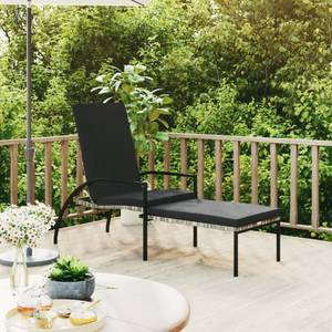 Sonnenliege DE406 Grau - Rattan - 60 x 102 x 195 cm