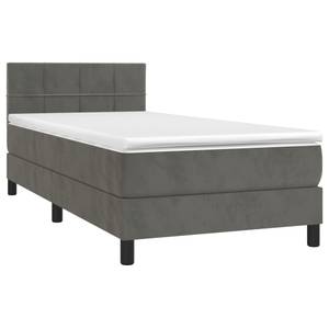 Boxspringbett 3017268-7 Dunkelgrau - 90 x 203 cm