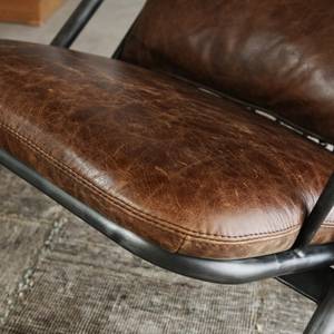 Fauteuil CIANO fauteuil club cuir Marron - Cuir véritable - 64 x 91 x 94 cm