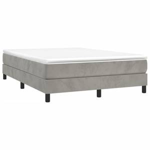 Boxspringbett 3017513-4 Hellgrau - 193 x 25 cm