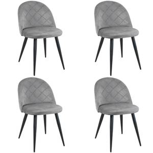 Lot de 4 Chaises SJ.077 Gris - Lot de 4