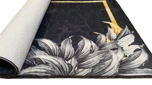 Tapis Feuille Gold Noir - 120 x 180 cm