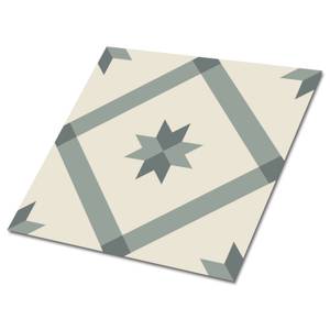 Selbstklebende Fliesen (9 St.) Geometric Beige - Kunststoff - 30 x 30 x 1 cm