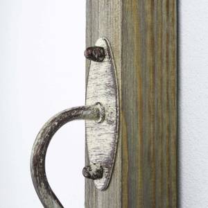 Wandlampe CARIN Beige - Braun - Metall - Textil - 15 x 29 x 27 cm