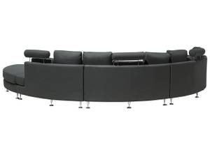 U-förmiges Sofa ROTUNDE Dunkelgrau - Grau - Silber