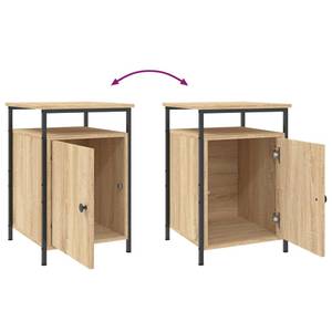 Nachttische 2er Set Braun - Holzwerkstoff - 42 x 60 x 40 cm