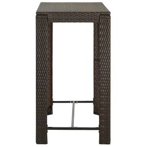 Bartisch 3005005 Braun - Kunststoff - Polyrattan - 61 x 111 x 100 cm