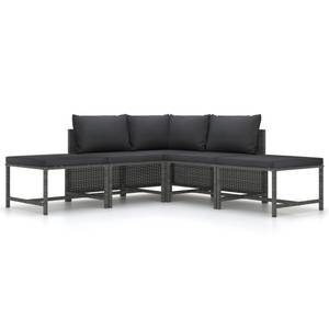 Garten-Sofa-Set (5-teilig) 3010471-10 Grau