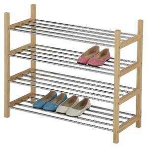 Schuhregal RESA Braun - Massivholz - Holzart/Dekor - 77 x 64 x 30 cm